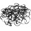 100Pcs Durable Black Rubber Bands Thick Wide Heavy Duty Elastic Bands 6