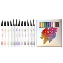 (12Pcs Set, Mixed Color) Colorful Liquid Eyeliner Set 12 Colors Long Lasting Waterproof Smudge Proof Matte Eyeliner Pencil for Eye Makeup Tool