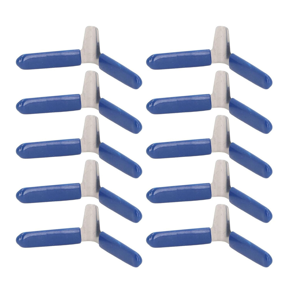 (10Pcs Set, Blue Green) Professional Lock Picking Kit Unique Airplane Shape Padlock Shim Pick Set For Unlocking Padlocks Tool 7064201885289
