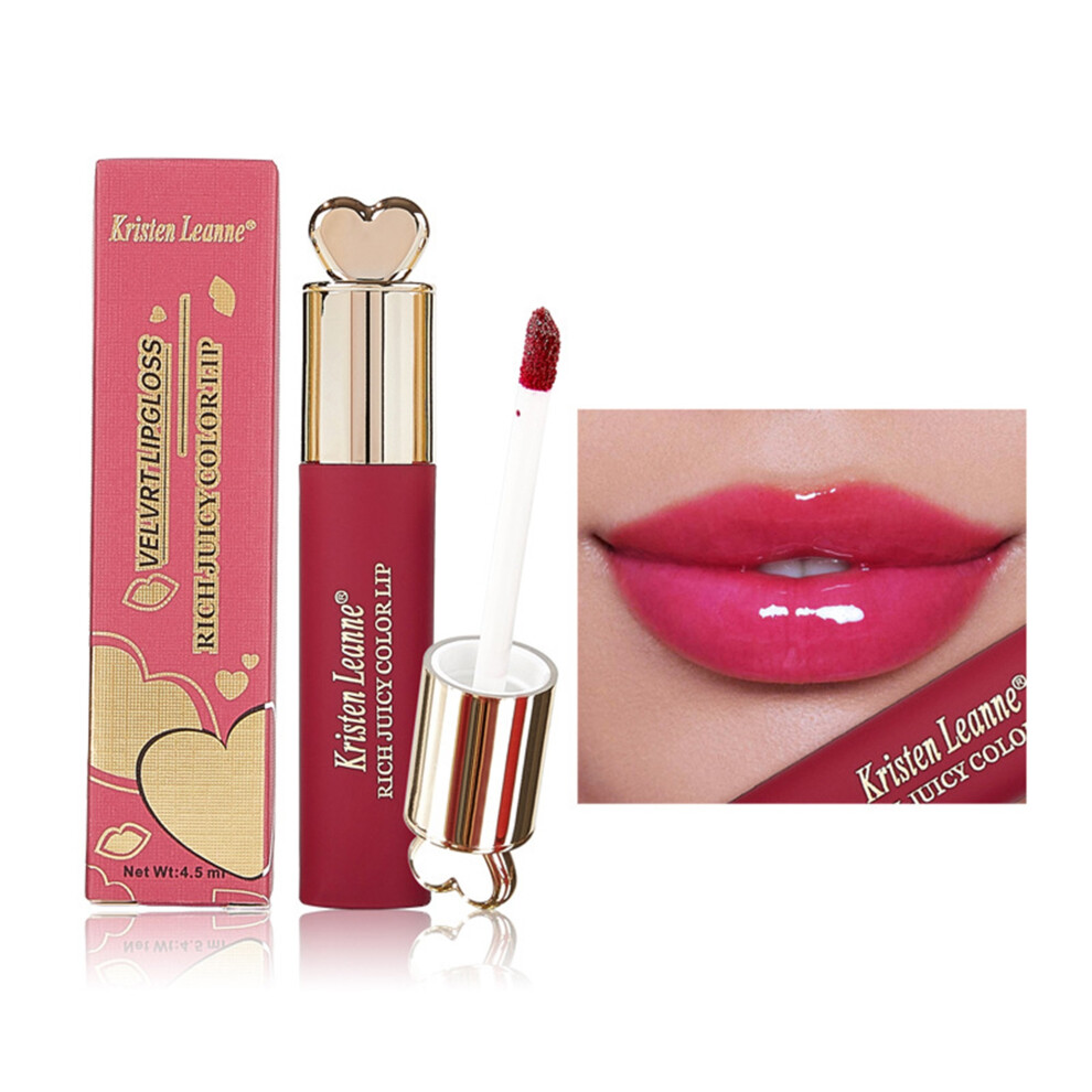 (4.5ml, 4) Lip Gloss, Long Lasting Moisturizing Lip Gloss Portable Lipsticks Makeup Cosmetics