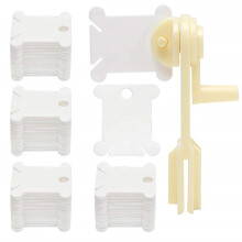 1Pc Mini Size Manual Yarn Winder White Portable Ball Winding Tool