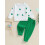 (6-12 Months, Green) Ensembles de pantalons décontracté vert. 2