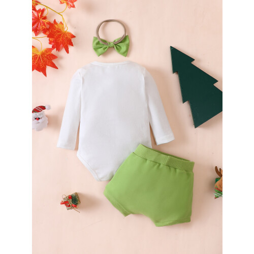 (12-18 Months, White) Χριστουγεννιάτικα ρούχα για για νεογέννητα 2