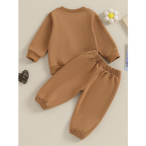 (6-12 Months, Khaki) Σετ 2 τεμαχίων και παντελόνι 2