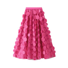 (One Size, Rose Red) Jupe en tulle et streetwear.
