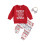 (18-24 Months, Red) Σετ Παλτών Χριστουγέννων και Χιονονιφάδα 1