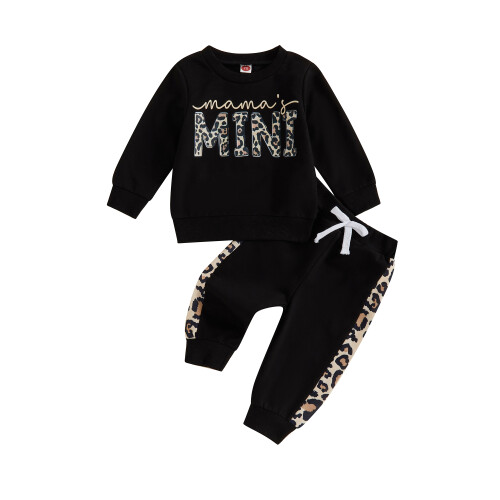 (0-6 Months, Black) Φθινοπωρινά ρούχα νήπια, 2 τεμάχια