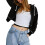 (M, Black) Γυναικείο Φούτερ με Cropped Jacket 1