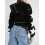 (M, Black) Γυναικείο Φούτερ με Cropped Jacket 6
