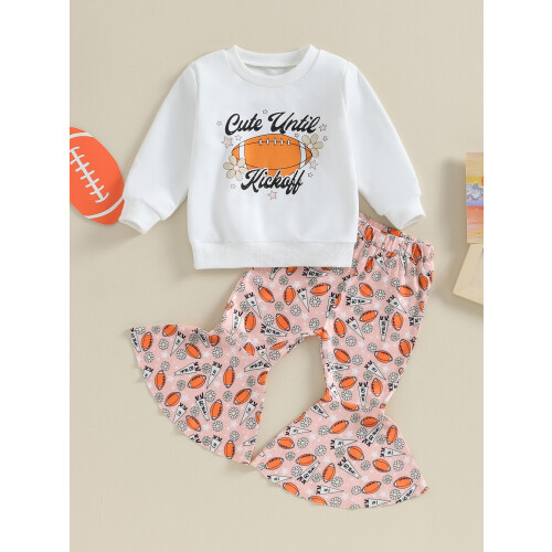 (12-18 Months, White) Φθινοπωρινό σετ 2 παντελονιών ράγκμπι. 1