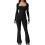 (M, Black) Γυναικεία Ολόσωμη Φόρμα, Φθινοπωρινή Clubwear 1
