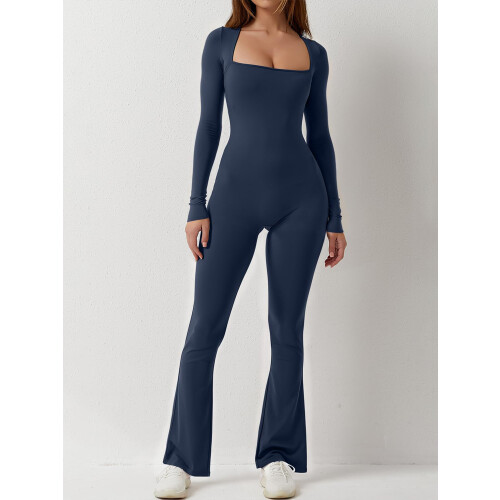 (M, Navy) Γυναικεία Ολόσωμη Φόρμα, Φθινοπωρινή Clubwear 1
