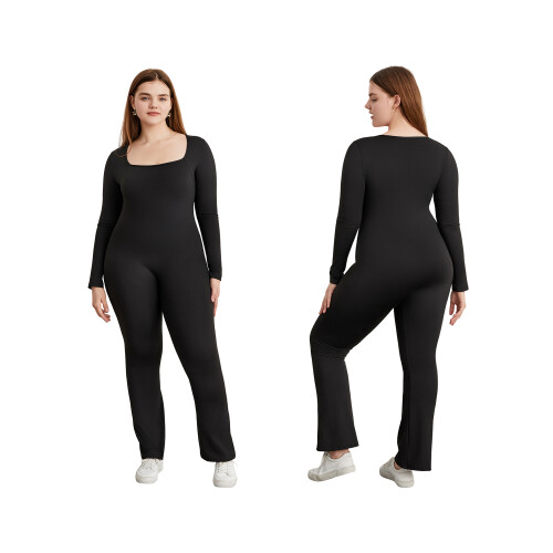 (M, Black) Γυναικεία Ολόσωμη Φόρμα, Φθινοπωρινή Clubwear 2