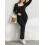 (M, Black) Γυναικεία Ολόσωμη Φόρμα, Φθινοπωρινή Clubwear 4
