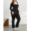 (M, Black) Γυναικεία Ολόσωμη Φόρμα, Φθινοπωρινή Clubwear 8