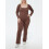 (M, Dark Brown) Γυναικεία Ολόσωμη Φόρμα, Φθινοπωρινή Clubwear 4