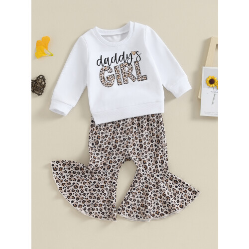 (12-18 Months, Style 2) Φθινοπωρινό σετ παντελονιών λεοπάρ σχέδιο 2