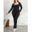 (M, Black) Γυναικεία Ολόσωμη Φόρμα, Φθινοπωρινή Clubwear 6