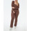 (M, Dark Brown) Γυναικεία Ολόσωμη Φόρμα, Φθινοπωρινή Clubwear 7