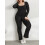 (M, Black) Γυναικεία Ολόσωμη Φόρμα, Φθινοπωρινή Clubwear 5