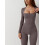 (XL, Grayish Coffee) Γυναικεία Ολόσωμη Φόρμα, Φθινοπωρινή Clubwear 5