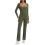 (L, Army Green) Γυναικεία Ολόσωμη Φόρμα, Φθινοπωρινή Clubwear 2