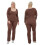 (M, Dark Brown) Γυναικεία Ολόσωμη Φόρμα, Φθινοπωρινή Clubwear 3