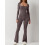 (XL, Grayish Coffee) Γυναικεία Ολόσωμη Φόρμα, Φθινοπωρινή Clubwear 2