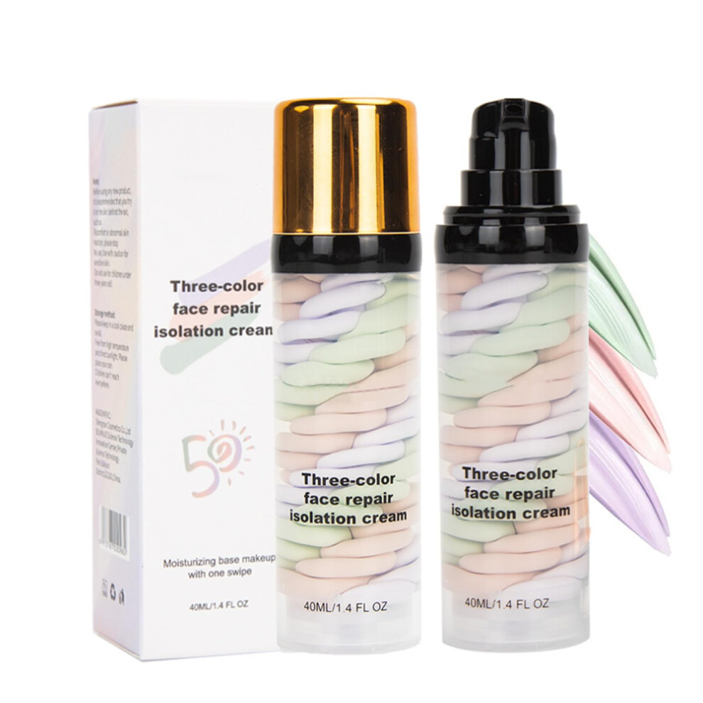 Face Primer with Triple Color Correction, Hydrating Pore Minimizer for Long Lasting Matte Makeup Finish