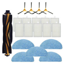 20PCS für LIECTROUX C30B Robot Proscenic 800T 820S Robot Staubsaugerteile, Hauptbordbürste, Wischtuch, HEPA-Filter,
