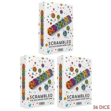 (3pcs - 36 Dice) Scrambled Dice Word Game - Family Party Spelling Challenge Fast-Paced Board Game for 1-5 Players
