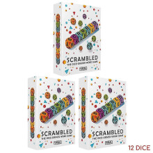 (3pcs - 12 Dice) Scrambled Dice Word Game - Family Party Spelling Challenge Fast-Paced Board Game for 1-5 Players