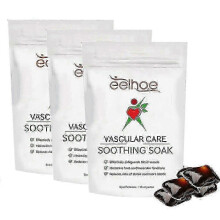 (3 bags) 1-5x Vascular care soothing soak pack soothes and repairs veins, dredges meridians