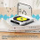 (White)KC-918 CD Player with LCD Screen Portable Bluetooth Speaker Audio Repeater for Home Car 2
