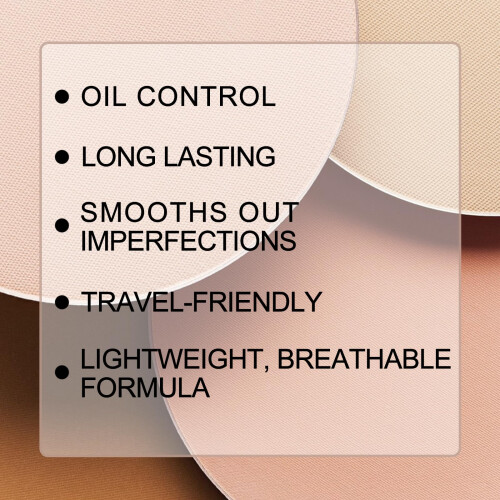 Translucent Setting Powder, LongLasting Oil Control Pressed Face Powder for Smooth Matte Finish 2