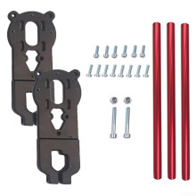 Electric Skateboard Motor Mount for 6364 6368 6374 Brushless Motors with Metal Bracket and Protection Rods