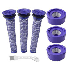 V7 V8 Filter für Dyson, V7 V8 ersetzt Filter und Vorfilter für Dyson V8 V7 Animal Absolute Motorhead Staubsauger, 3 HEPA Post Motor Filter Kit &