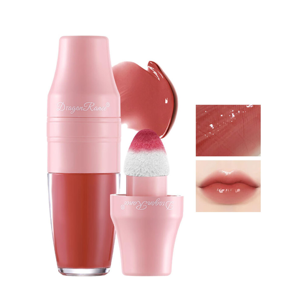 Liquid Lip Stain Waterproof NonSticky SmudgeProof MultiUse Mirror Shine Lip Gloss 01