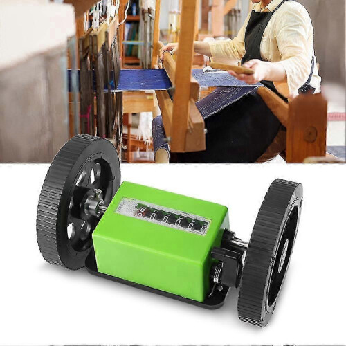 1pc Mechanical Length Counter Meter Counter Rolling Wheel Green 1