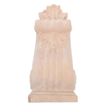 Hand Carved Wood Corbel Wall Corner Onlay Applique - Rustic Wooden Corbel for Doorway Farmhouse Shelf Support European Style Unfinished Furniture Onla