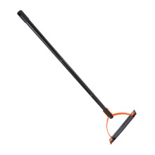 Manual Grass Trimmer with Sharp Dual Serrated Blades, Adjustable Long Handle Metal Weed Cutter