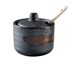 Sugar Bowl with Lid 70ML Quality Porcelain Pastel Ceramic for Coffee Bar and Kitchen