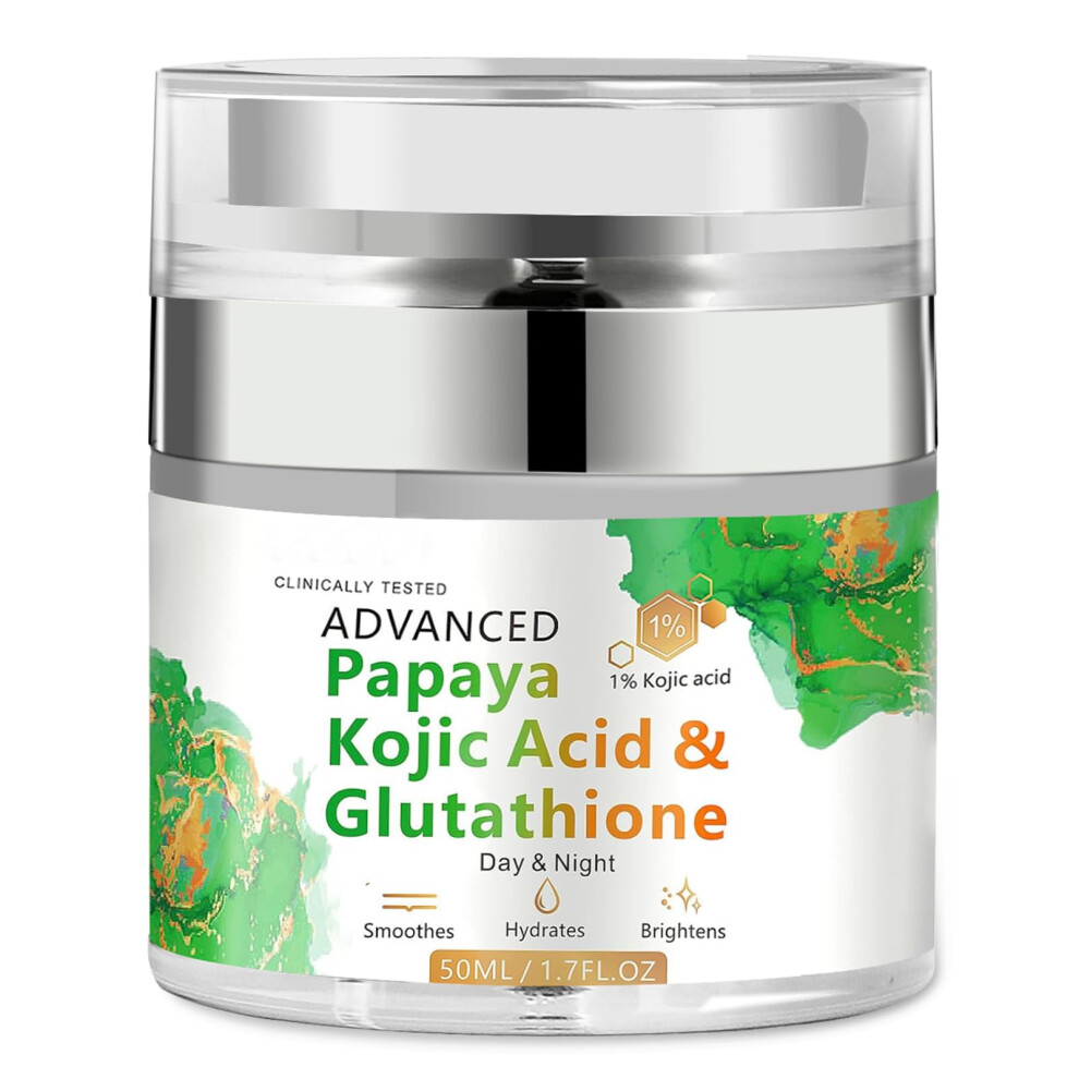 Cream Papaya Face 50Ml, Deep Hydrating And Antiaging Moisturizing For Dry Skin With Glutathione