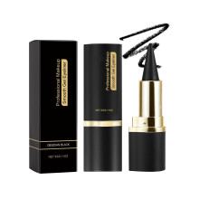 Black Waterproof Eyeshadow Stick and Quick Drying Long Lasting Eyeliner for Precise Eye Makeup