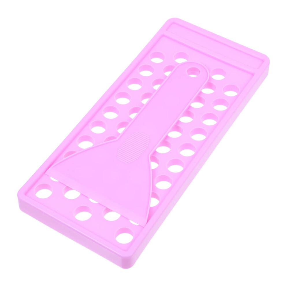 DIY Lip Balm Kit with Filling Tray and Spatula for Homemade Lipstick Tube Making