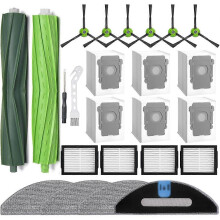 Für IRobot Roomba Combo I5, I5+, J5, J5+, I3+ Staubsaugerzubehör-Kit Hauptbürste Hepa-Filter Wischpads