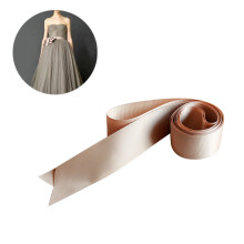 1St Einfacher Brautgürtel Mit Taft Für Brautkleid Und Brautjungfern, Braun