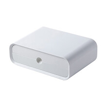 Weißer Desktop Organizer Monitorhalter Stauraum Ablage