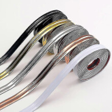 (gold) 10 M Self-adhesive Mouldings, Flexible Kink Strip, Pvc End Strip, Wall Tile Edge And Corner Decoration, Peel And Stick