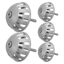 5pcs Stainless Steel Urinal Drain Covers - Splashproof Urinal Funnel Cover with Anti-Clog Strainer - Dome Strainer for Public Restroom Hygiene Protect